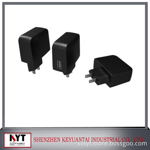 CE, Rohs, FCC, KC certified 5V 2A usb charger with 1m Micro AC connector for apple phone and Samsung